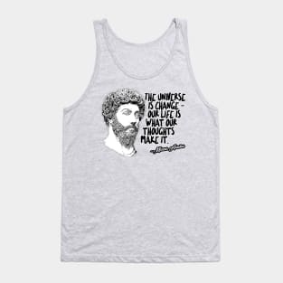 Marcus Aurelius Philosophy Quote Statement Design Tank Top